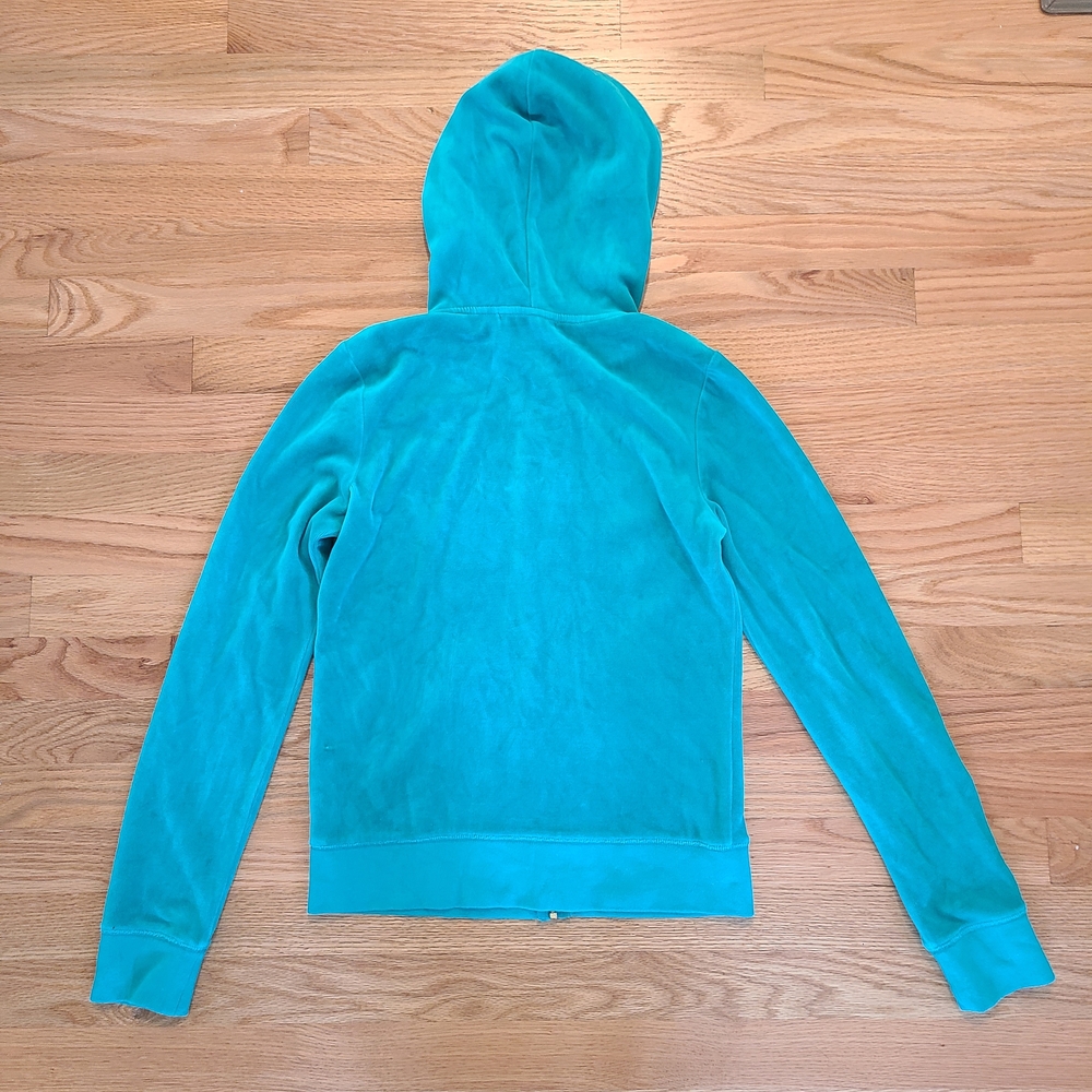 Juicy Couture Green and Pink Hoodie, Sz M - Picture 2 of 7